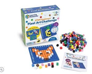 Learning Resources STEM Explorers Pixel Art Challenge Brand New